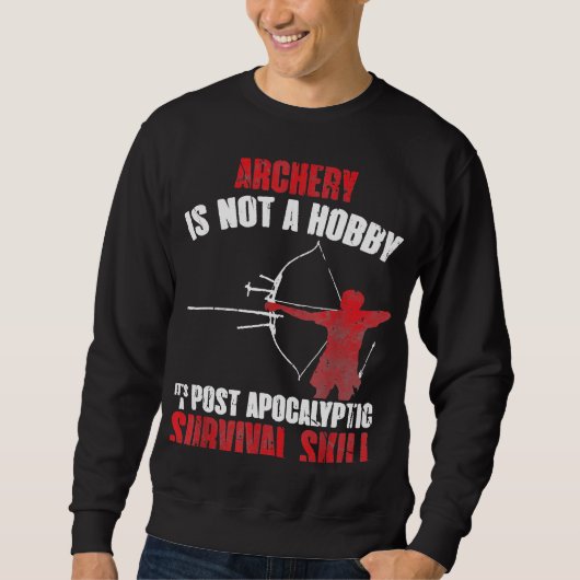 Archery Bow Junting Funny Sweatshirt (Vorderseite)