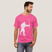 Archery Bowman Archer Bowhunter Arrow Bow Bigfoot T-Shirt (Vorne ganz)