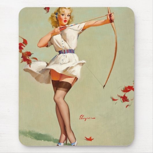 Archery Button-Up Girl Mousepad (Vorne)