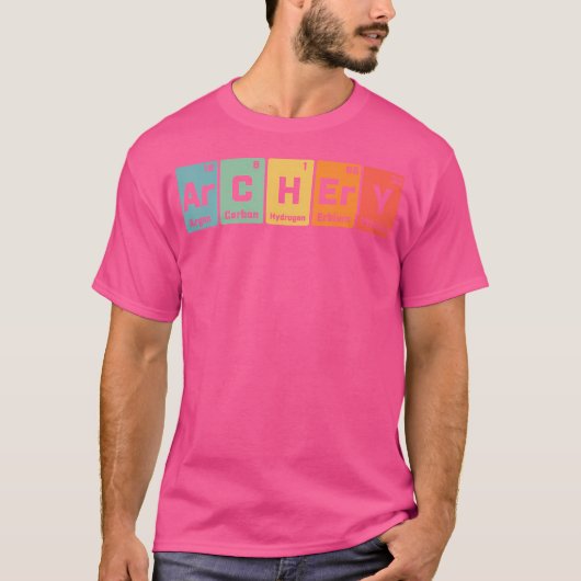 Archery Chemistry Periodic Table of Elements Men a T-Shirt (Vorderseite)