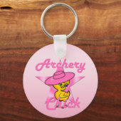 Archery Chick #8 Schlüsselanhänger (Vorderseite)
