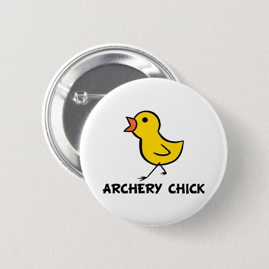 Archery Chick Button (Vorne & Hinten)