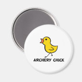 Archery Chick Magnet (Vorderseite/Rückseite)