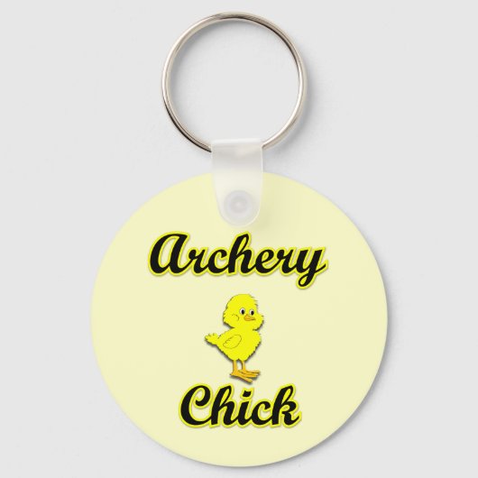 Archery Chick Schlüsselanhänger (Vorderseite)