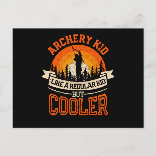 Archery Child Funny Bow und Arrow Kinder Postkarte (Vorderseite)