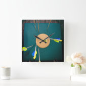 Archery clock quadratische wanduhr (Zuhause)