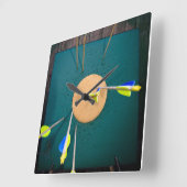 Archery clock quadratische wanduhr (Winkel)