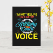 Archery Coach Karte (Gelbe Blume)