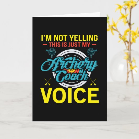 Archery Coach Karte (Gelbe Blume)