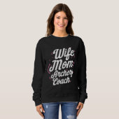 Archery Coach Mama Ehefrau Player Team Instructor Sweatshirt (Vorne ganz)