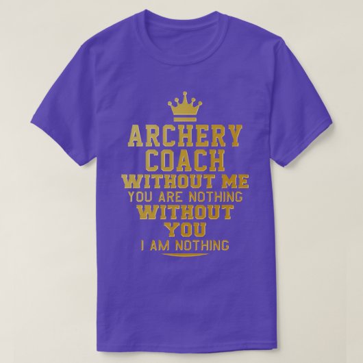 Archery Coach Perfektes Geschenk für Mutter Papa F T-Shirt (Design vorne)