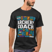 Archery Coach Point Player Team Instructor T-Shirt (Vorderseite)