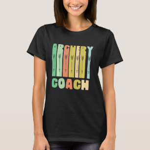 Archery Coach Retro Player Team Instructor T-Shirt