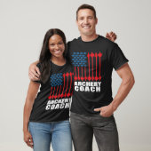 Archery Coach US Flags Player Team Instructor Da1 T-Shirt (Unisex)