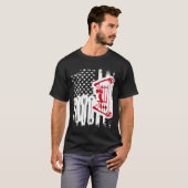 Archery Compound Bow American Flag Coolen US-Patri T-Shirt (Vorne ganz)