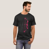 Archery Compound Bow USA American Flag Bowhunting T-Shirt (Vorne ganz)