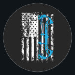 Archery Compound Bow USA American Flag  Runder Aufkleber<br><div class="desc">Archery Compound Bow USA American Flag Gift. Perfect gift for your dad,  mom,  papa,  men,  women,  friend and family members on Thanksgiving Day,  Christmas Day,  Mothers Day,  Fathers Day,  4th of July,  1776 Independent day,  Veterans Day,  Halloween Day,  Patrick's Day</div>