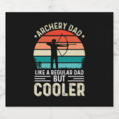 Archery Dad Bierflaschenetikett (Einzelnes Label)