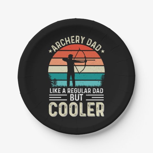 Archery Dad Pappteller (Vorderseite)