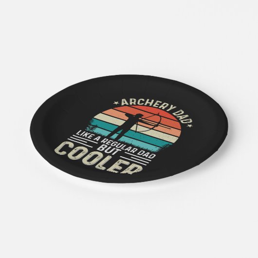Archery Dad Pappteller (Schrägansicht)