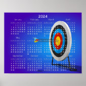 Archery Design 2024 Kalender-Poster Poster (Vorne)