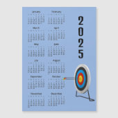 Archery Design 2025 Kalender Magnetkarte (Vorderseite)