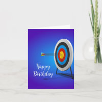 Archery Design Geburtstags-Grußkarte