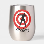 Archery Design Thermal Wine Tumbler (Rückseite)