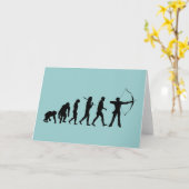 Archery Evolution of an Archery Bow and Arrow Karte (Gelbe Blume)