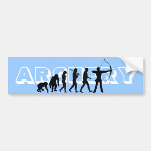 Archery Evolution Sportliebhaber Autoaufkleber