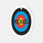 Archery Fan Personalisiert Ornament Aus Metall (Vorderseite links)