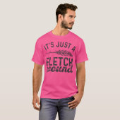 Archery Funny Archer ist nur ein flacher Wundbogen T-Shirt (Vorne ganz)