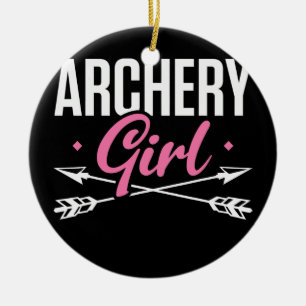 Archery Girl Archers Archery Mama Bogenschießen Keramik Ornament
