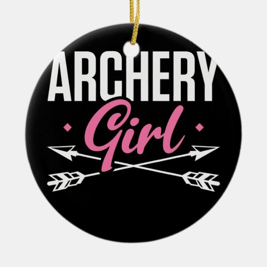 Archery Girl Archers Archery Mama Keramik Ornament (Vorne)