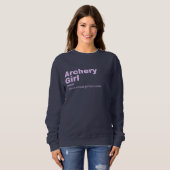 Archery Girl - Bogenschießen Sweatshirt (Vorne ganz)