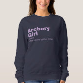 Archery Girl - Bogenschießen Sweatshirt (Vorderseite)