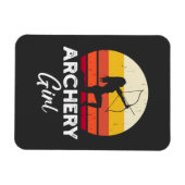 Archery Girl Bow und Arrow Magnet (Horizontal)