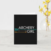Archery Girl Karte (Gelbe Blume)