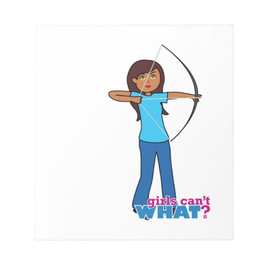 Archery Girl Notizblock (Vorderseite)