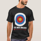 Archery Girls Niedlich Kleine Miss Bullseye Teen A T-Shirt (Vorderseite)
