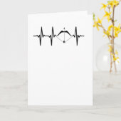 Archery Heartbeat Bow and Arrow Archer Karte (Gelbe Blume)