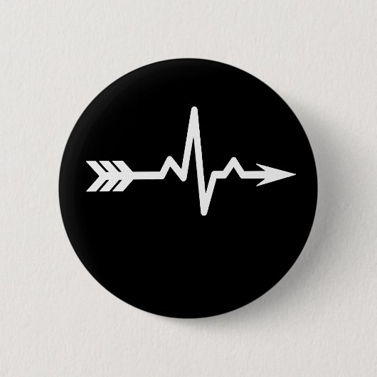 Archery Heartbeat Sports Button (Vorderseite)