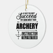 Archery Instructor Coach Keramik Ornament (Links)