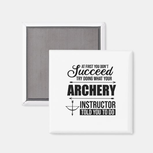 Archery Instructor Coach Magnet (Vorderseite/Rückseite)