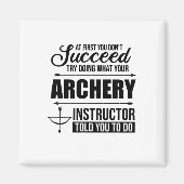 Archery Instructor Coach Magnet (Vorne)
