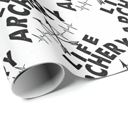 Archery Life Geschenkpapier (Rolleneckpunkt)