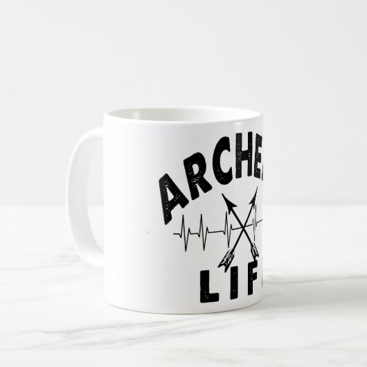 Archery Life Kaffeetasse (Vorderseite Links)