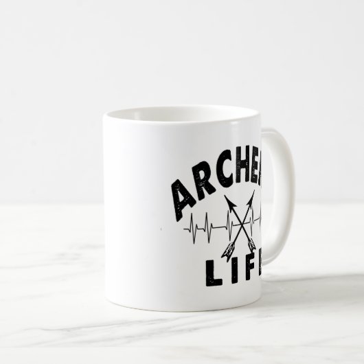 Archery Life Kaffeetasse (VorderseiteRechts)
