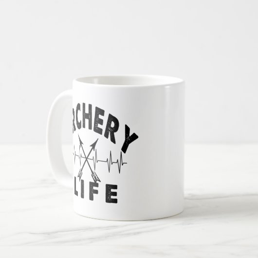 Archery Life Kaffeetasse (Vorderseite Links)