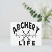 Archery Life Postkarte (Stehend Vorderseite)